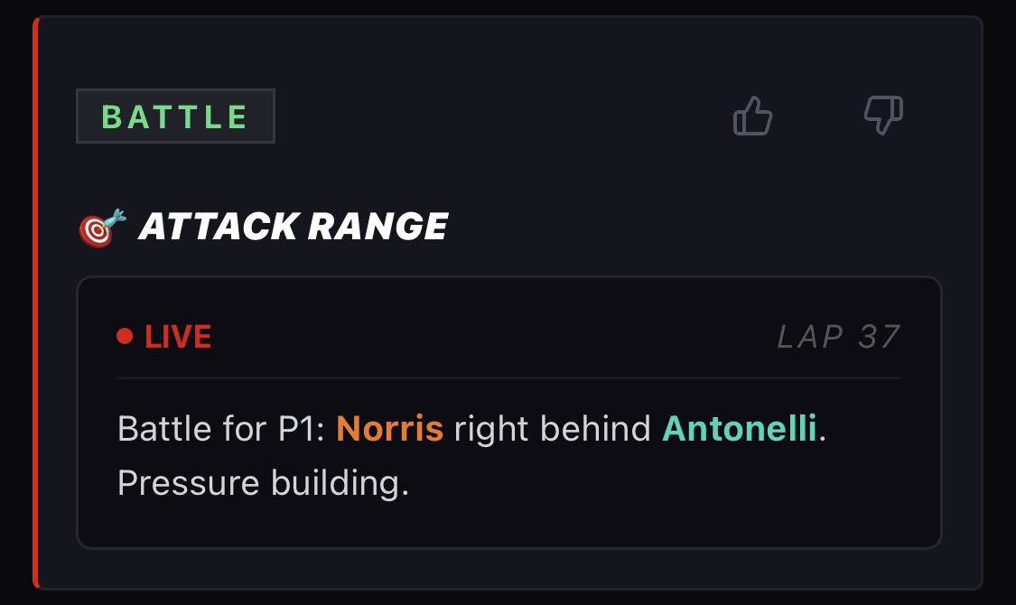 Norris right behind Antonelli